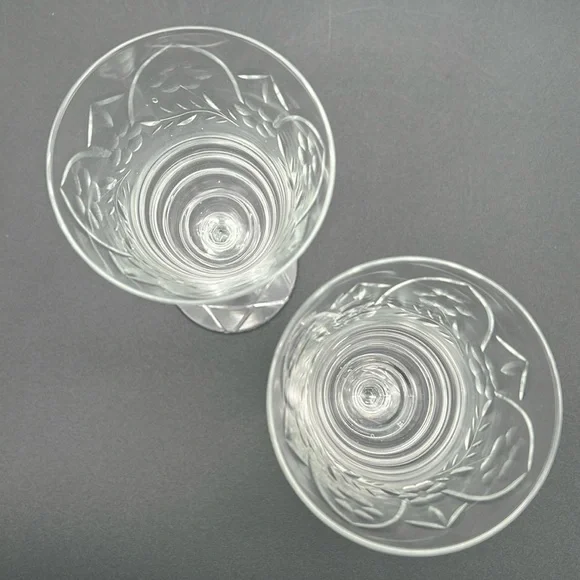 Libbey Rock Sharpe ARCTIC ROSE Stem Glasses 8” (Set of 2)​ - Picture 5 of 11